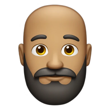 Man with dark beard and chicken sticker