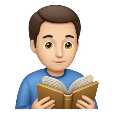 a man reads an obituary sticker