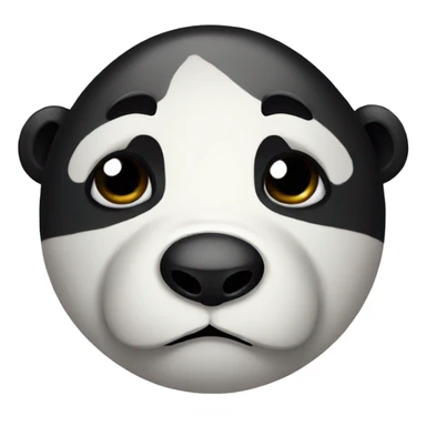Really sad panda sticker