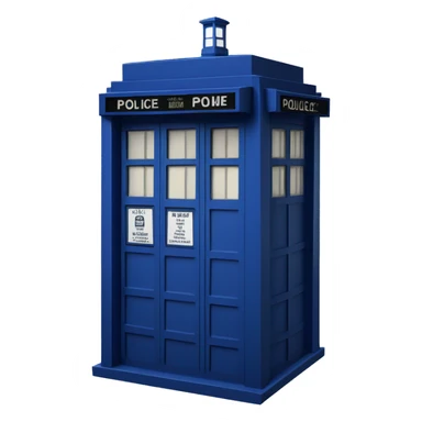 tardis the blue telephone police box sticker