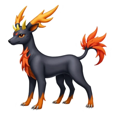 
Canine-Houndoom-Xerneas-Salandit-Noibat-Flareon-Fakémon-fusion (full body) sticker