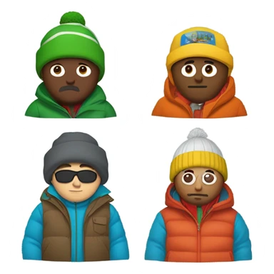 south park crew sticker