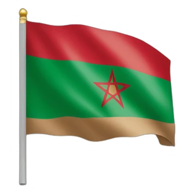 Morocco flag sticker
