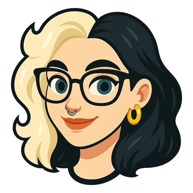 Telegram channel avatar for news about updates to the Diana bot, featuring a stylized logo or mascot, clean and modern design, transparent background, no outlines, simple and recognizable, with glasses. The style should be similar to the Telegram sticker style with white background and bold, clean lines. sticker