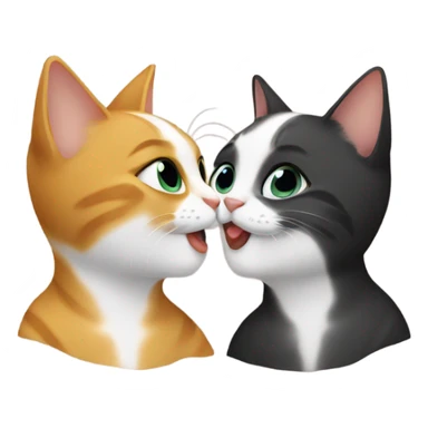 Cat kiss  sticker