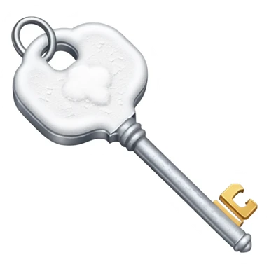 white powder on a key sticker