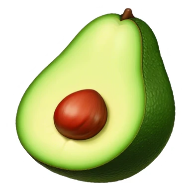 Aguacate con labios grandes  sticker
