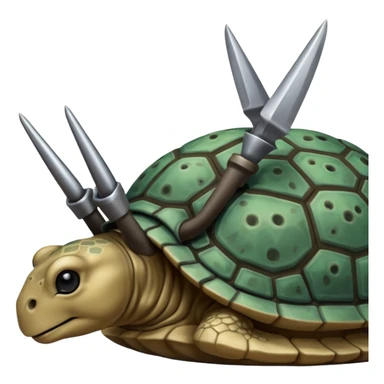 close up spurs on a turtoise sticker