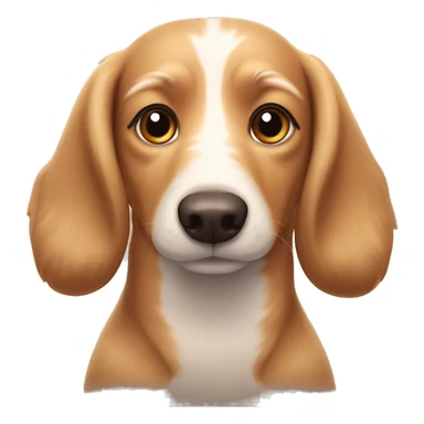 Fluffy wiener dog ￼ sticker