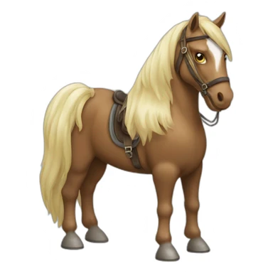 Cheval monter sticker