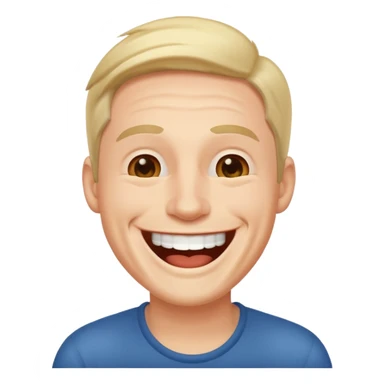 man laughing like he knows everything sticker