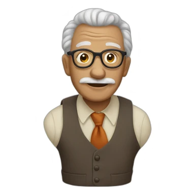 Puppet grandfather sticker