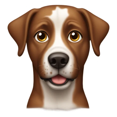 brown dog with dark browm spots sticker
