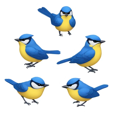 Blue tits sticker