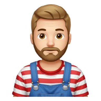 redneck guy with american flag overalls sticker