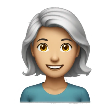 Vietnamese woman smiling sticker