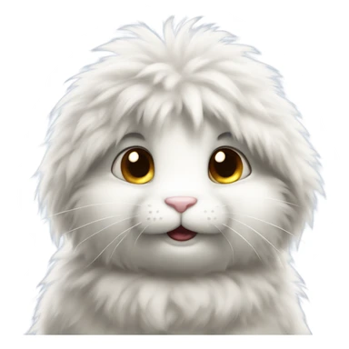 Fluffy bunny. Cuteness bunny attack with no violence, purely cuteness sticker