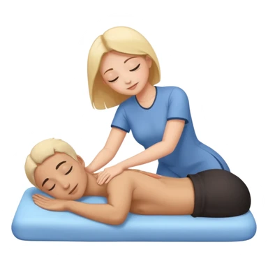 Masaje en la espalda  sticker