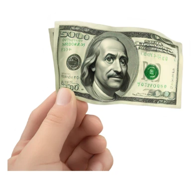 a pack of 500€ in Hand  sticker