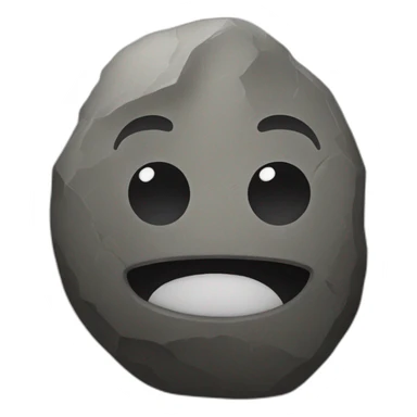 Rock on emoji with a face sticker