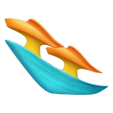 Swimming fins sticker