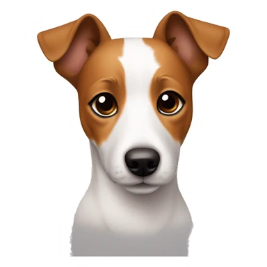 perro jack russel con manchas color caramelo sticker