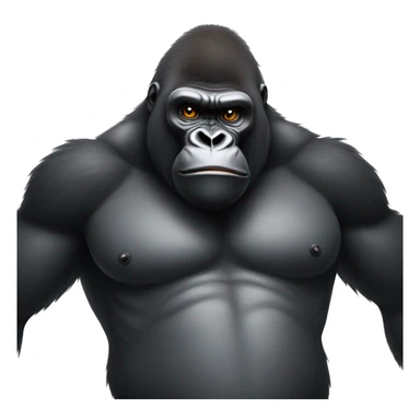 gorilla with fart cloud behind him sticker