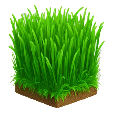 square of green grass sticker