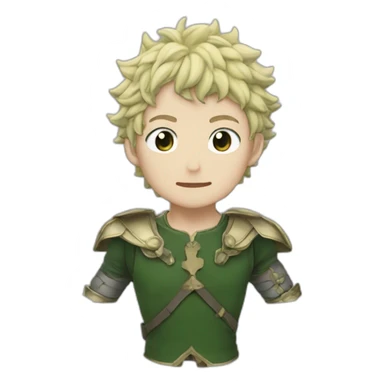 Trebol de 5 hojas de black clover sticker