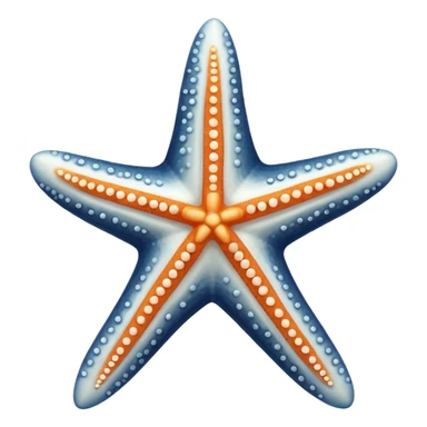 white star fish sticker