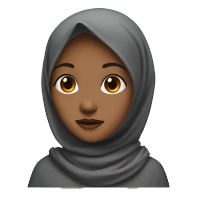 Girl warring a real hijab sticker