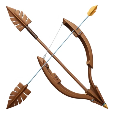 Arrow frozen mid-release, bow vibrating sticker