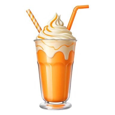Orange creamsicle milkshake sticker