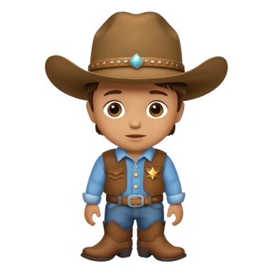 baby cowboy sticker