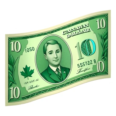 10 Dolar canadiense  sticker