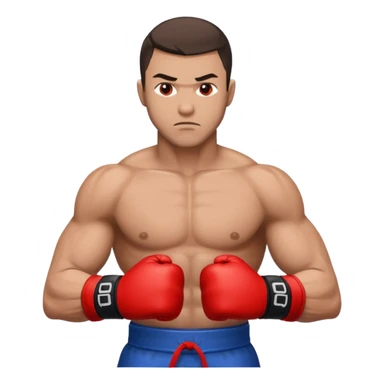 Un gusnte rojo de artes marciales mixtas  sticker