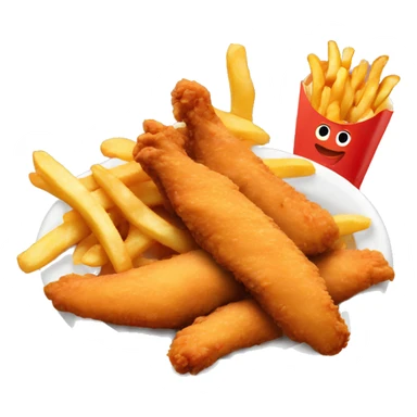 Chicken tenders and fries  sticker