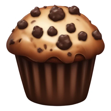 Muffin chocolate sticker