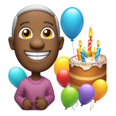 My emoji saying happy birthday  sticker