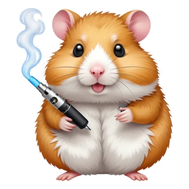 Hamster smoking a vape pen  sticker