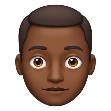 Emoji Sigma con una mandíbula muy marcada y con una ceja levantada y la otra abajo sticker