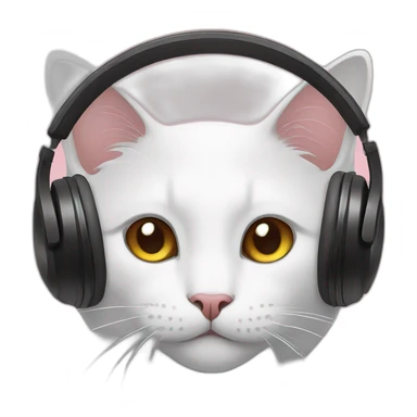 A Cat Listening To Music sticker