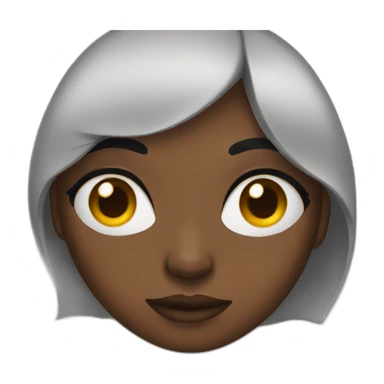 Black woman close one eye sticker
