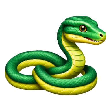 green viper cute sticker