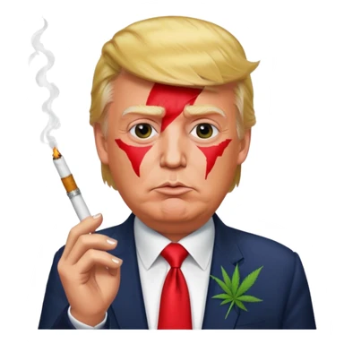 Марихуана и трамп sticker