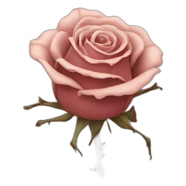 Withered rose sticker