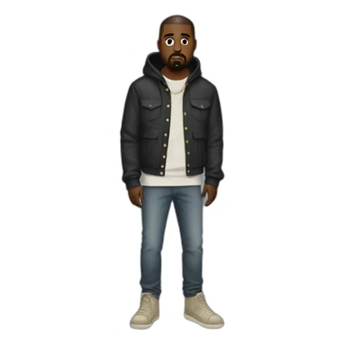 Kanye west wear strange clothes sticker