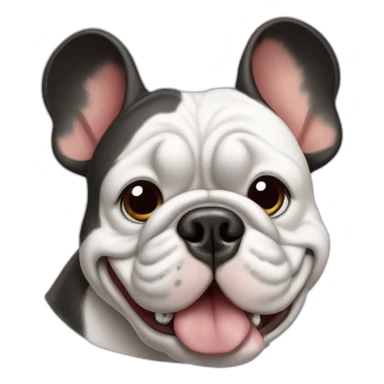 France-BullDog Mickey mouse sticker