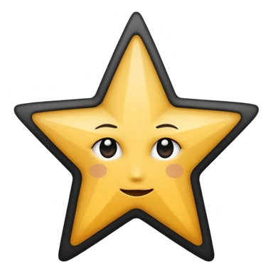 ★☆ - this shows full star and empty star but I want is first half black and second half empty sticker