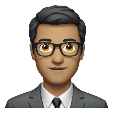 Lee Wetherington has Short black hair with gray on the sides, wearing black rectangular glasses and a grey suit with no tie sticker